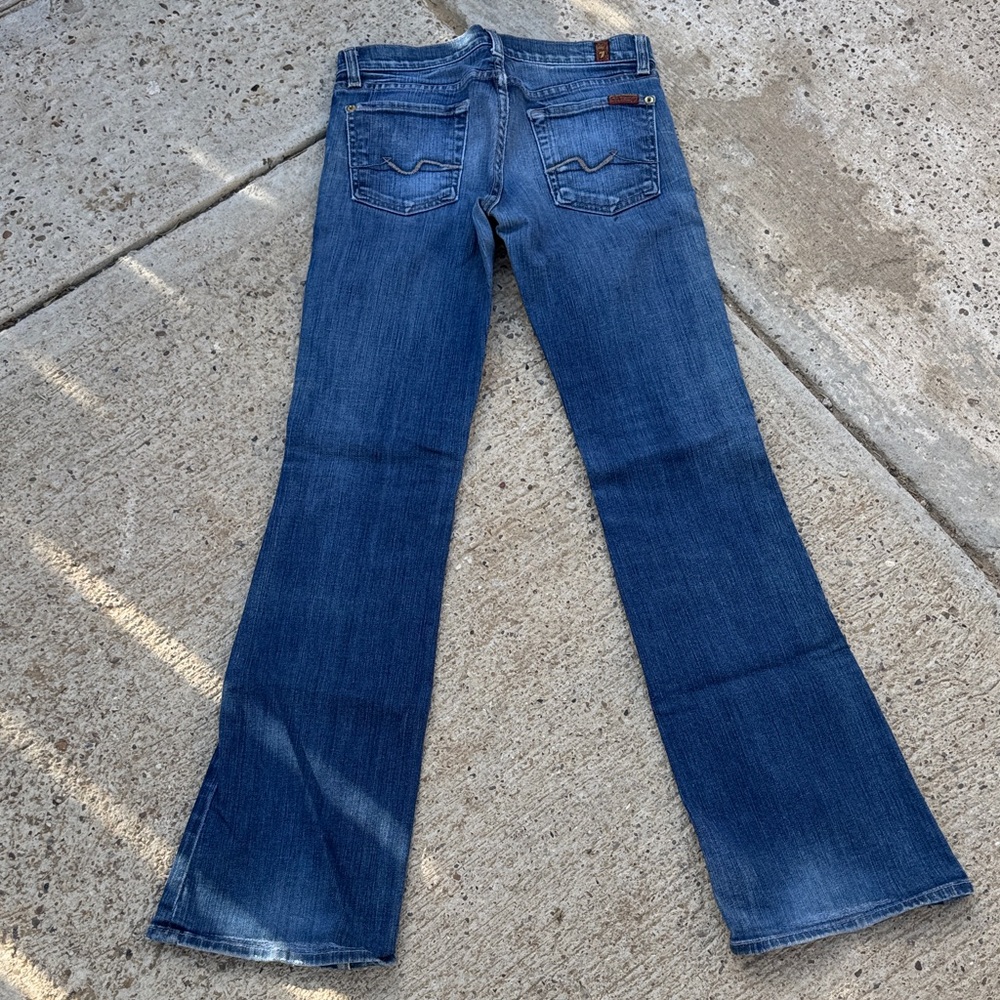 7 For All Mankind Women’s Boot Cut Jeans in Medium Blue Wash